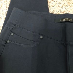 Navy blue stretch pull-on dress pants NWOT